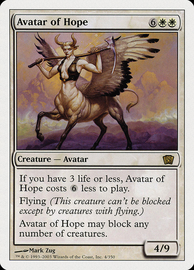 {R} Avatar of Hope [Eighth Edition][8ED 004]
