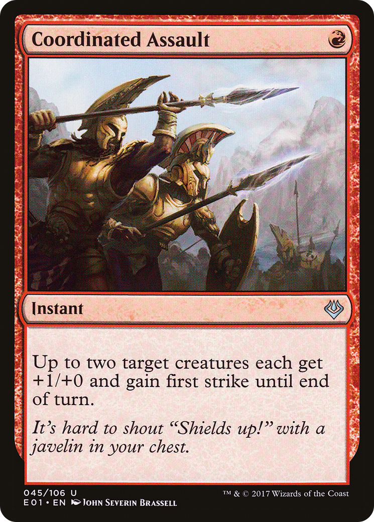 {C} Coordinated Assault [Archenemy: Nicol Bolas][E01 045]