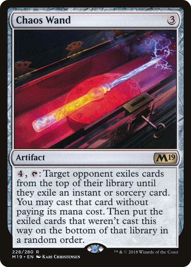 {R} Chaos Wand [Core Set 2019][M19 228]