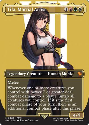 {R} Tifa, Martial Artist (Borderless) [FINAL FANTASY Commander][FIC 206]