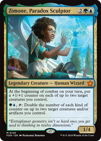 {@R} Zimone, Paradox Sculptor [Tarkir: Dragonstorm Promos][TDM 126]