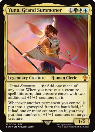 {R} Yuna, Grand Summoner [FINAL FANTASY Commander][FIC 008]