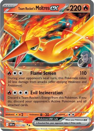[PKM] Team Rocket's Moltres ex (031/182) [Scarlet & Violet: Destined Rivals]