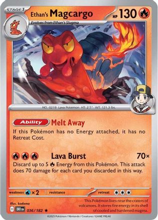 [PKM] Ethan's Magcargo (036/182) [Scarlet & Violet: Destined Rivals]