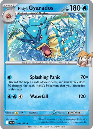 [PKM] Misty's Gyarados (049/182) [Scarlet & Violet: Destined Rivals]