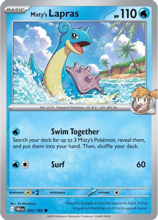 [PKM] Misty's Lapras (050/182) [Scarlet & Violet: Destined Rivals]