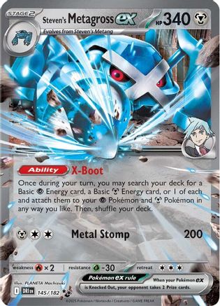 [PKM] Steven's Metagross ex (145/182) [Scarlet & Violet: Destined Rivals]
