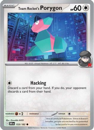 [PKM] Team Rocket's Porygon (153/182) [Scarlet & Violet: Destined Rivals]