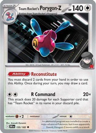[PKM] Team Rocket's Porygon-Z (155/182) [Scarlet & Violet: Destined Rivals]