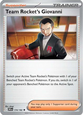 [PKM] Team Rocket's Giovanni (174/182) [Scarlet & Violet: Destined Rivals]
