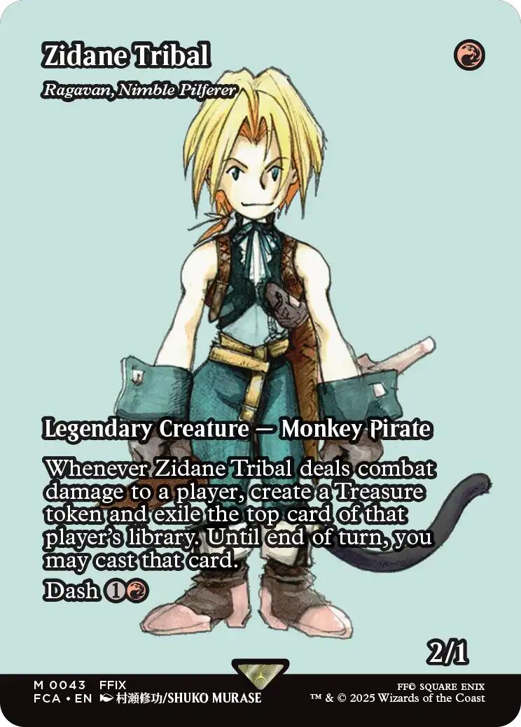 {R} Zidane Tribal - Ragavan, Nimble Pilferer (Showcase) [FINAL FANTASY : Through the Ages][FCA 043]