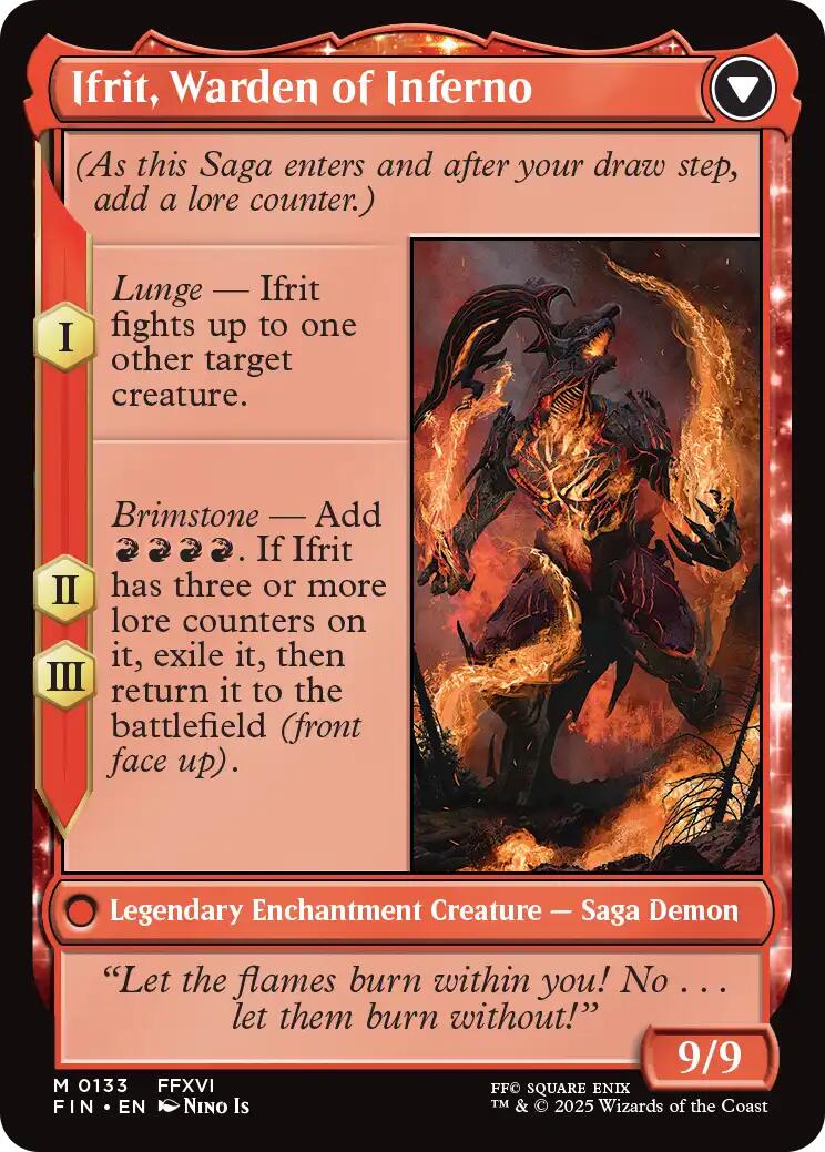 {@R} Clive, Ifrit's Dominant // Ifrit, Warden of Inferno [FINAL FANTASY][FIN 133]