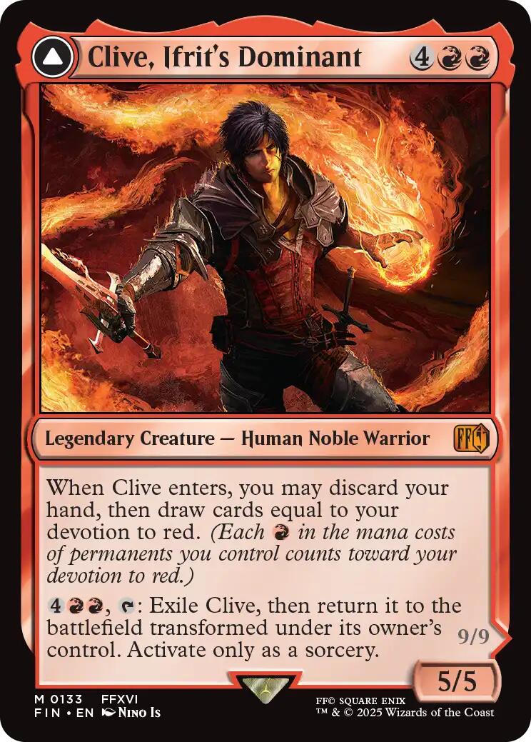 {@R} Clive, Ifrit's Dominant // Ifrit, Warden of Inferno [FINAL FANTASY][FIN 133]