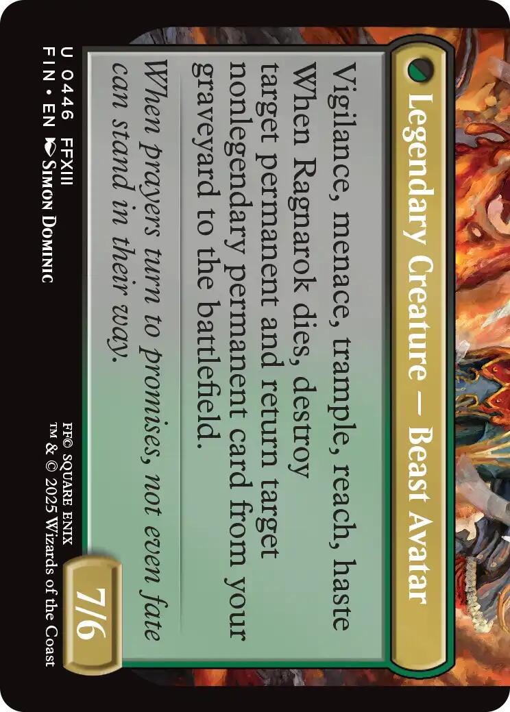 {@C} Fang, Fearless l'Cie (Extended Art) [FINAL FANTASY][FIN 446]