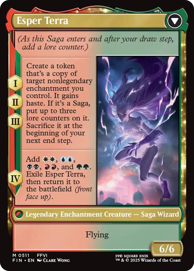 {@@FIN R} Terra, Magical Adept // Esper Terra (Extended Art) [FINAL FANTASY][FIN 511]