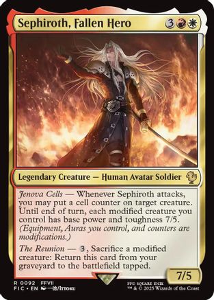 {R} Sephiroth, Fallen Hero [FINAL FANTASY Commander][FIC 092]