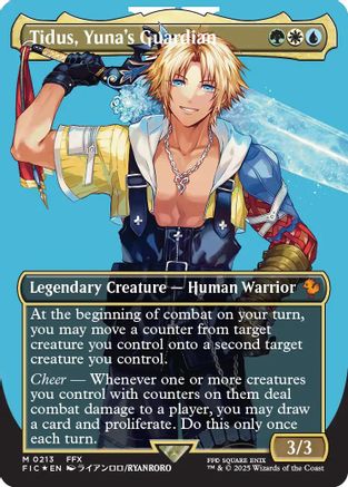 {R} Tidus, Yuna's Guardian (Borderless) (Surge Foil) [FINAL FANTASY Commander][FIC 213]