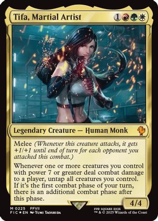 {R} Tifa, Martial Artist (Surge Foil) [FINAL FANTASY Commander][FIC 225]