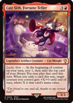 {@@FIC R} Cait Sith, Fortune Teller [FINAL FANTASY Commander][FIC 054]