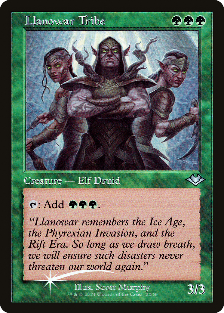 {C} Llanowar Tribe (Retro) [Modern Horizons 2][RF MH1 022]