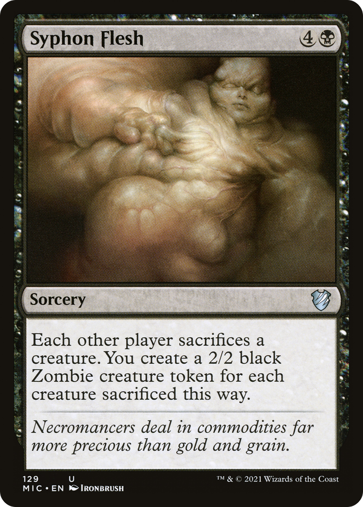 {C} Syphon Flesh [Innistrad: Midnight Hunt Commander][MIC 129]