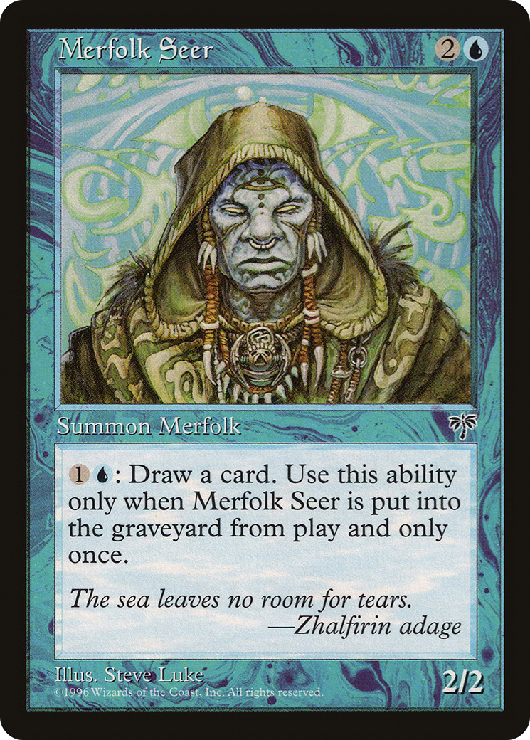 {C} Merfolk Seer [Mirage][MIR 076]