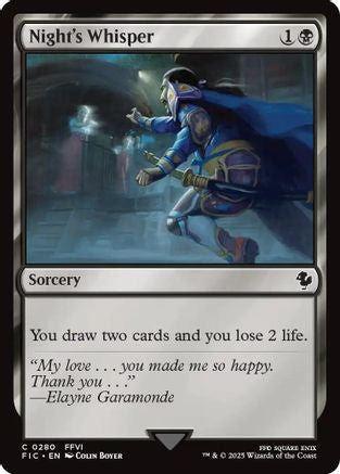 {C} Night's Whisper [FINAL FANTASY Commander][FIC 280]