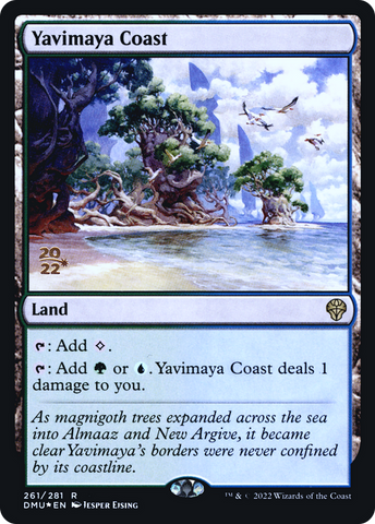 {R} Yavimaya Coast [Dominaria United Prerelease Promos][PR DMU 261]