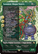 {R} Summon: Magus Sisters (Borderless) [FINAL FANTASY Commander][FIC 200]