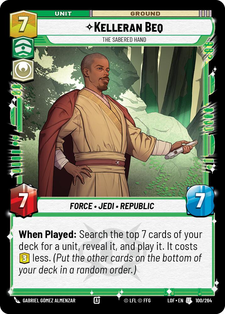 {SW-C}Kelleran Beq - The Sabered Hand (100/264) (100/264) [Legends of the Force]