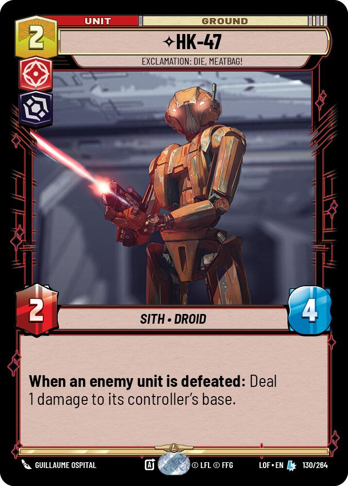 {SW-R}HK-47 - Exclamation: Die, Meatbag! (130/264) (130/264) [Legends of the Force]