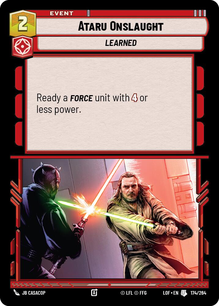 {SW-C}Ataru Onslaught (174/264) (174/264) [Legends of the Force]