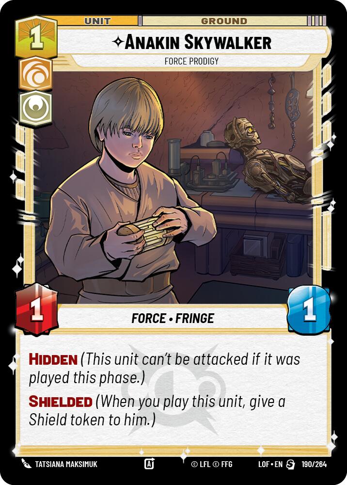 {SW-R}Anakin Skywalker - Force Prodigy (190/264) (190/264) [Legends of the Force]