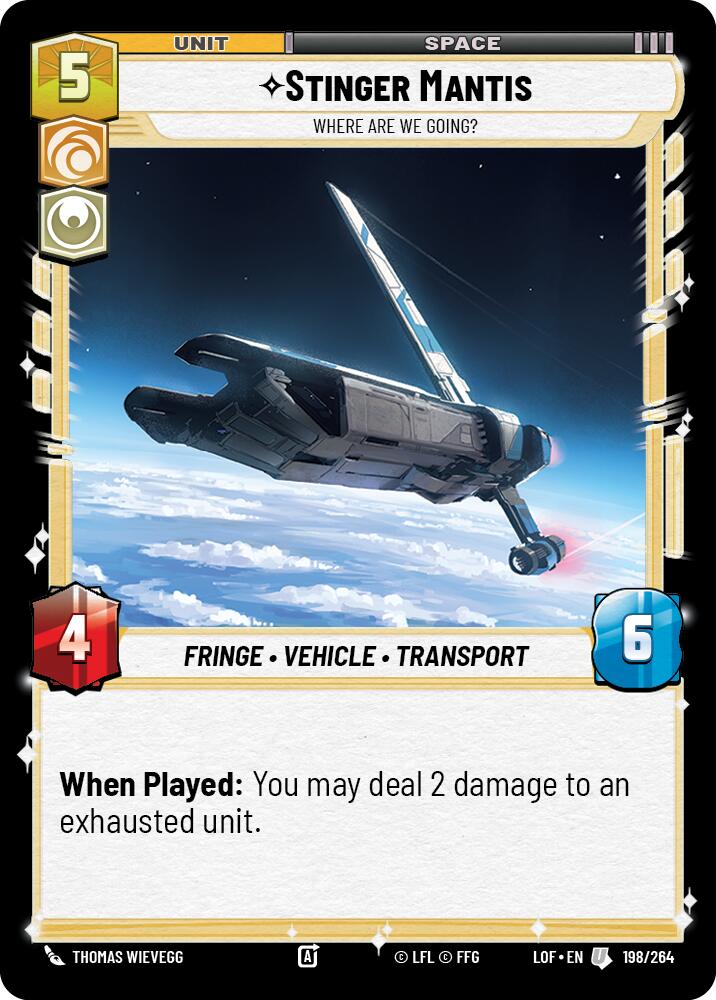 {SW-C}Stinger Mantis - Where Are We Going? (198/264) (198/264) [Legends of the Force]