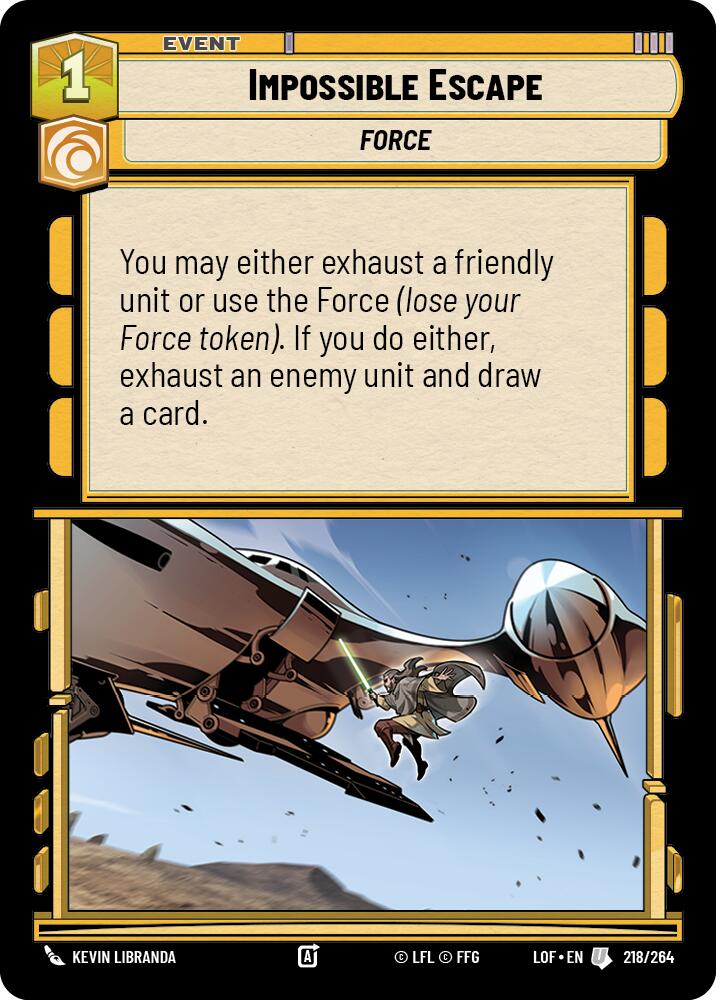 {SW-C}Impossible Escape (218/264) (218/264) [Legends of the Force]