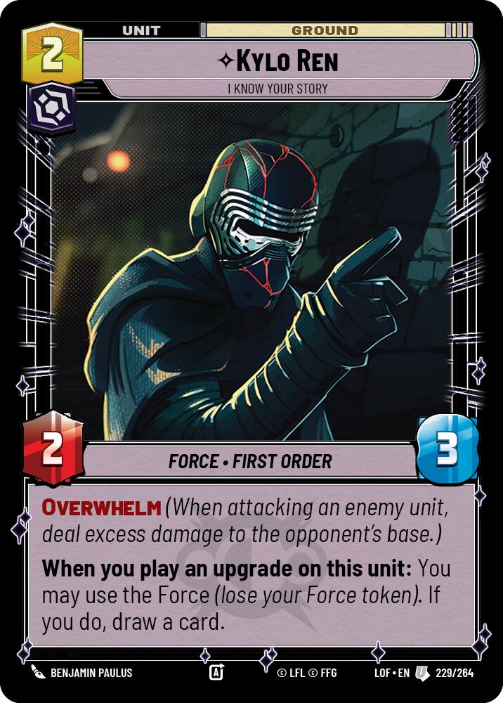 {SW-C}Kylo Ren - I Know Your Story (229/264) (229/264) [Legends of the Force]
