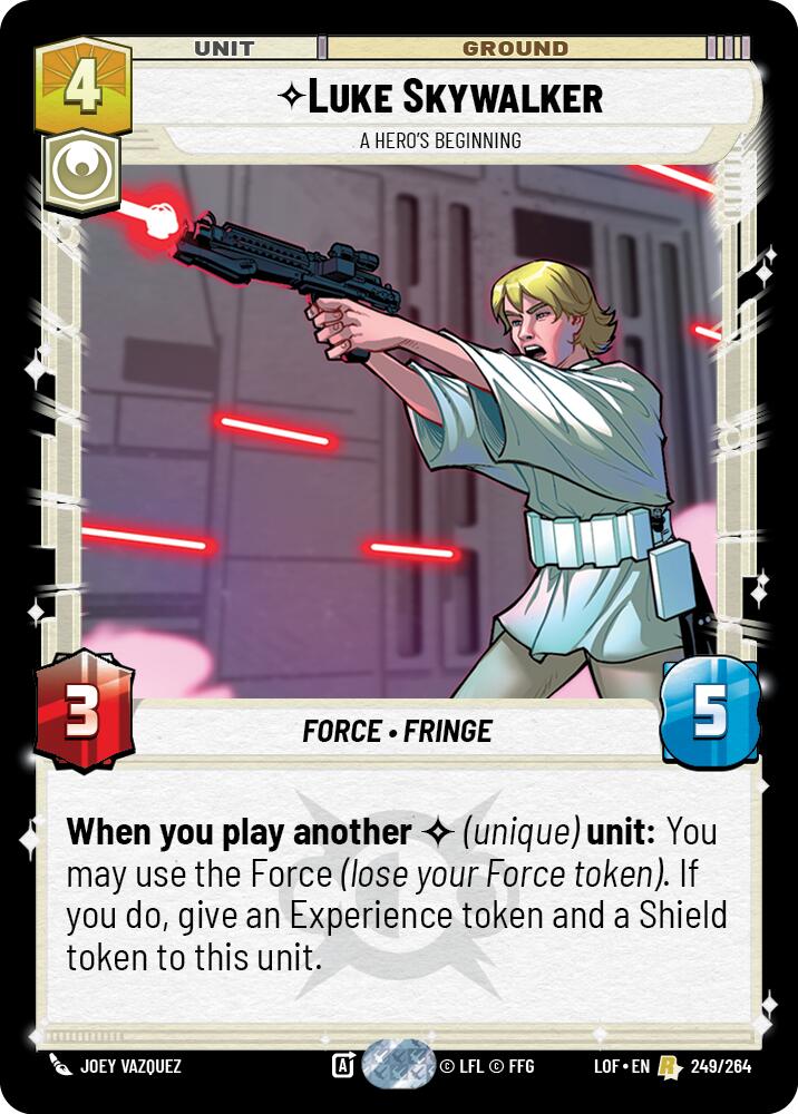 {SW-R}Luke Skywalker - A Hero's Beginning (249/264) (249/264) [Legends of the Force]