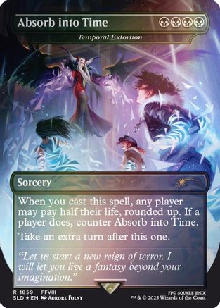 Absorb into Time - Temporal Extortion (Rainbow Foil) [SLD 1859]  Foil