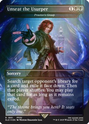 Unseat the Usurper - Praetor's Grasp (Rainbow Foil) [SLD 1861]  Foil