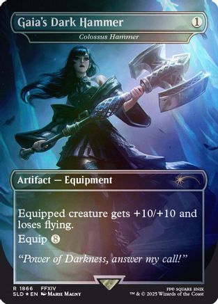 Gaia's Dark Hammer - Colossus Hammer (Rainbow Foil) [SLD 1866]  Foil