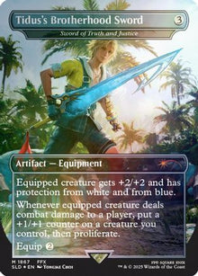 {R} Tidus's Brotherhood Sword - Sword of Truth and Justice (Rainbow Foil) (Foil) [SLD 1867]