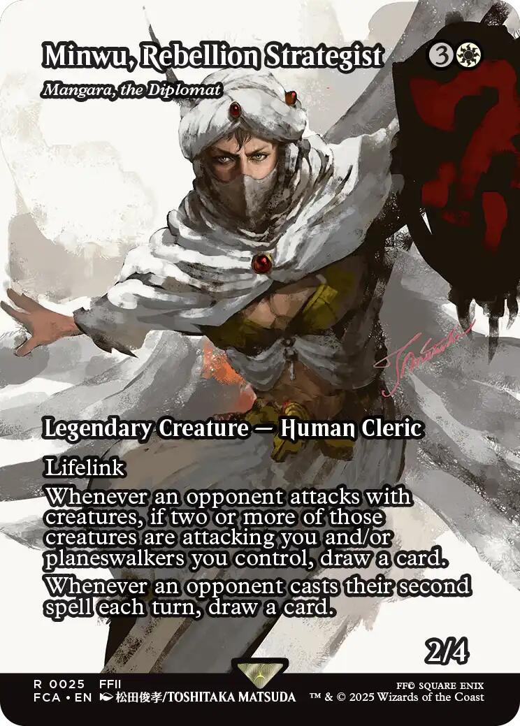 {R} Minwu, Rebellion Strategist - Mangura, the Diplomat (Showcase) [FINAL FANTASY : Through the Ages][FCA 025]