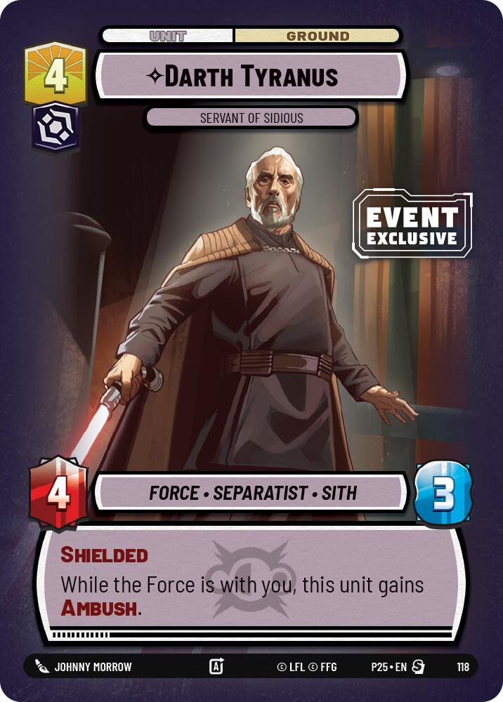 {SW-R}Darth Tyranus (118) - Servant of Sidious (118) [2025 Promo]