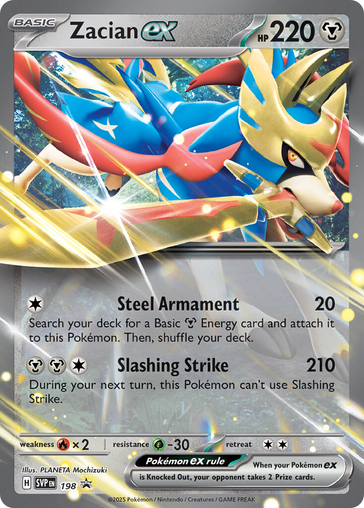 Zacian ex (198) [Scarlet & Violet: Black Star Promos]