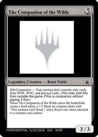 The Companion of the Wilds [Unknown Event]