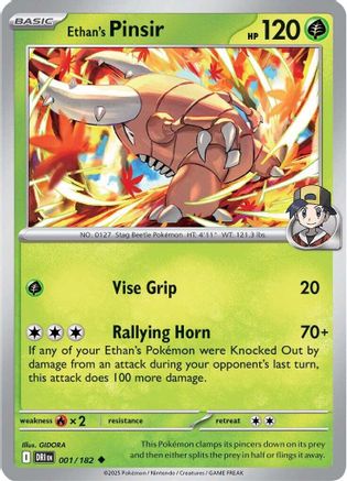 [PKM] Ethan's Pinsir (001/182) [Scarlet & Violet: Destined Rivals]