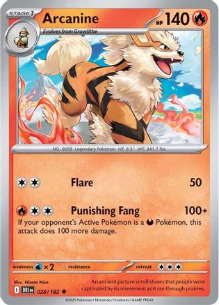 [PKM] Arcanine (028/182) [Scarlet & Violet: Destined Rivals]