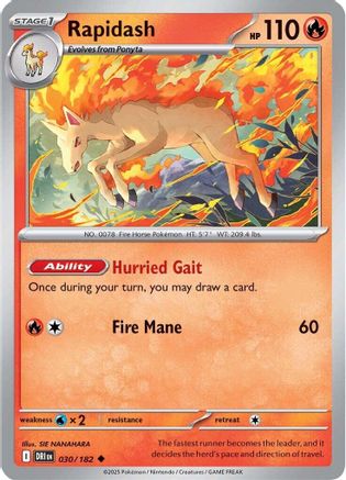 [PKM] Rapidash (030/182) [Scarlet & Violet: Destined Rivals]