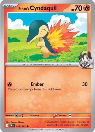 [PKM] Ethan's Cyndaquil (032/182) [Scarlet & Violet: Destined Rivals]