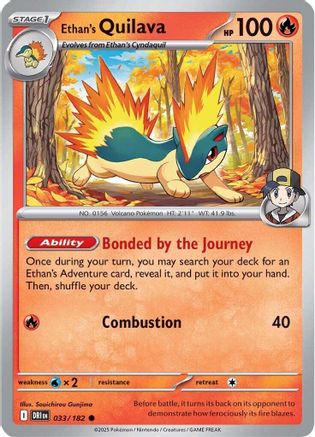 [PKM] Ethan's Quilava (033/182) [Scarlet & Violet: Destined Rivals]